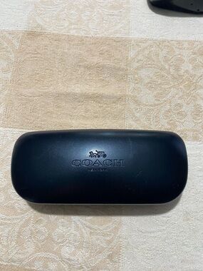 Coach Black Logo Hard Sunglasses Case